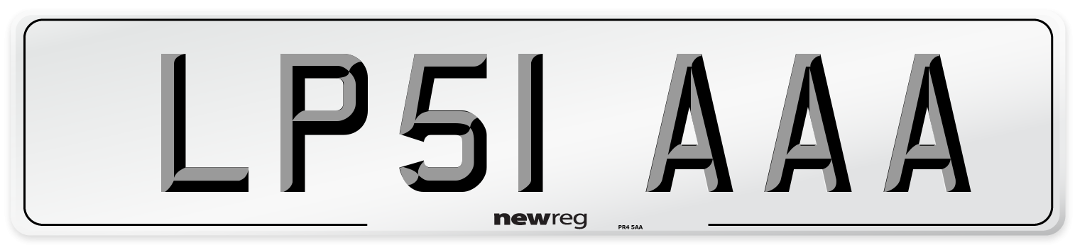 LP51 AAA Number Plate from New Reg